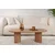 Hanah Home Klub sto Sable, 119x40x60cm, Braon
