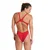 Womens swimwear arena swim tech solid red/white s - uk32