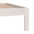 Greatstore Posteljni okvir bel iz trdne borovine 90x200 cm