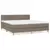 Vidaxl Box spring postelja z vzmetnico taupe 180x200 cm blago