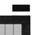 VIDAXL zavesa proti mrčesu s trakovi z ježki, 2 kosa magnetom, črne barve