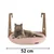 Paws & Whiskers Ležaljka za mačke sa ramom za radijator, 52 × 35 cm, Roze