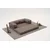 Atelier del Sofa Ugaona garnitura Comfort, 290 cm, Siva