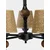 Opviq luster Mercure Wood 5 Wicker, 5 × E27, crni