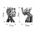 Opviq Zidna dekoracija Tree Man And Woman-325, 27x43cm 28x38cm 1.5 mm, Crna