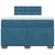 Vidaxl Box spring postelja z vzmetnico modra 120x190 cm žamet