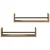 Polica na zidu Zidne 2 pcs Umjetnički hrast 60 x 16 x 14 cm