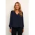 Kaffe Bluza Lissa temno modra