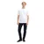TOM TAILOR DENIM Majica svetlo siva/bela