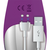 Action No. Eleven Vibrator with Bunny, G-Spot and Pulse Function Purple