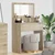 Vidaxl Toaletne mize za spalnice Sonoma hrast 80 x 39,6 x 135 cm
