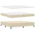 vidaXL vidaXL Box spring postelja z vzmetnico krem 200x200 cm, (22050905)