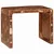 Vidaxl Stranska miza Rjava 60 x 35 x 46 cm Trdna obnovljena les