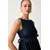 Weekend Max Mara obleka A-kroja denim WKDABANO