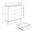 Hanah Home Komoda Sfn-840-Mb-1, Bela
