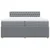 Vidaxl Box spring postelja z vzmetnico svetlo siva 200x200 cm blago