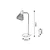 RABALUX Stona lampa fanny crna
