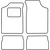 Textile car mats Citroen Saxo 1997-2000
