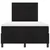 LED Box Spring Krevet s uzglavljem Crna 120 x 190 cm Baršun
