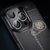 Eleganten gel ovitek Elite Guard z usnjeno teksturo in zaščito robov za iPhone 16 Pro Max - obsidian black