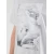 JACK & JONES Majica JCOUNION svetlo siva/bela