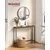 Songmics Konzolna miza 20x80x812 cm vintage rjava