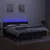 Vidaxl Box spring postelja z vzmetnico LED črna 180x200 cm blago