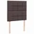 Vidaxl Box spring postelja z vzmetnico temno rjava 90x200 cm blago