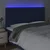 Vidaxl vidaXL Vzglavje postelje z LED modro 200x7x118/128 cm blago