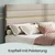 Songmics Posteljni okvir 202x160x110 cm bež
