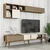 Hanah Home Milan TV TV polica, Braon-Krem