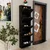 HANAH HOME Ormar za cipele Locking 5 Piece Metal Black