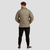 GymBeam Men‘s Puffer Jacket Vetiver/Black