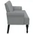 Klupa s naslonom svjetlosiva 120 x 62 x 75,5 cm od tkanine