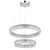 Globo 67387-60 - LED prigušiva visilica na sajli LAUREL LED/60W/230V prozirna + daljinski upravljač