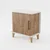 Hanah Home noćni ormarić Adela, 55 cm, atlantski bor / beli