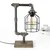 Opviq Stona lampa E27 Socket, Crno-Srebrna