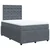 Vidaxl Box spring postelja z vzmetnico temno siv 120x190 cm žamet