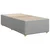 Vidaxl Box spring postelja z vzmetnico svetlo siv 100x200 cm blago