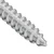 Drveni vijak 12 pcs Srebrno 9,8 x 53 mm Čelik