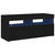 TV ormarić s LED svjetlima crni 90x35x40 cm