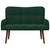 Sofa za dvije osobe Tamnozelena 115 x 61 x 87 cm Baršun