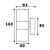 V-TAC Zidna lampa 7569, Fasadna, 2 x GU10, 60W, Crna