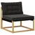 Set vanjskih sofa s jastukom 8 pcs Bijela i crna
