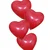 PartyDeco Balon SRČKO rdeča 25cm