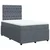 Vidaxl Box spring postelja z vzmetnico temno siv 120x190 cm žamet