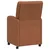 vidaXL Jedilni stoli s kolesi 2 pcs Rjava 57 x 67 x 95 cm Umetna koža