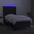 Vidaxl Box spring postelja z vzmetnico LED črna 100x200 cm blago