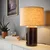 HALGATT Stona lampa, podesivog intenziteta bež/smeđa keramika, 49 cm