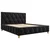 MID.YOU OBLAZINJENA POSTELJA 160 cm x 200 cm , les, kovina, tekstil, leseni material antracit